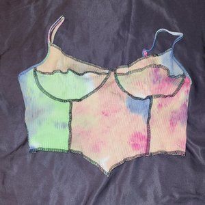 Tye Dye Crop Top Multicolor